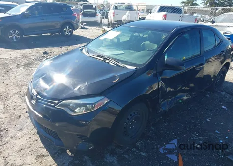 2015 Toyota Corolla Le из США, поврежденный, VIN 5YFBURHE8FP251879